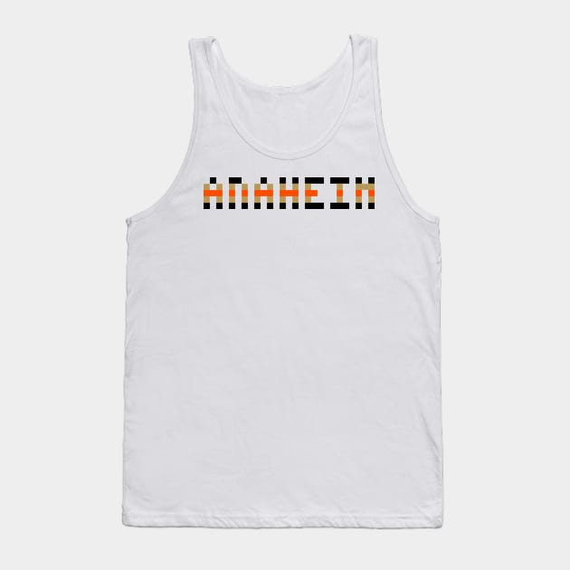 Pixel Hockey City Anaheim 2017 Tank Top by gkillerb